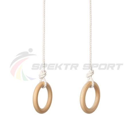 Купить Кольца гимнастические деревянные (фанера 18 мм, покрытие: эмаль, лак или пропитка) в Асине 