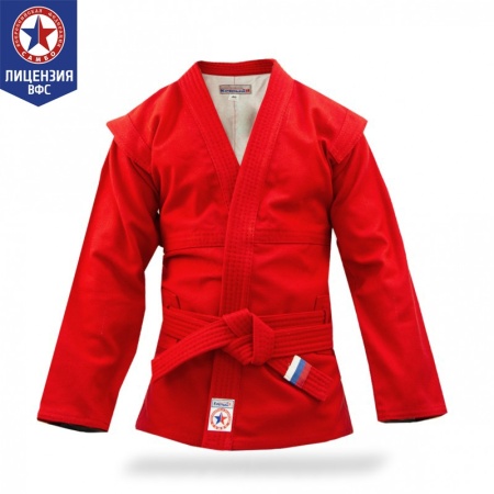 Купить Куртка для самбо "Атака" ВФС (подкладка, пояс)  р 36-48 в Асине 