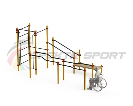 Купить Спортивный комплекс для инвалидов-колясочников WRK-D16_76mm в Асине 