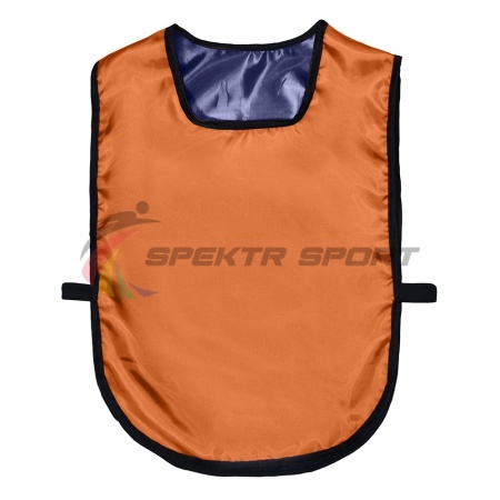 Купить Манишка футбольная двусторонняя универсальная Spektr Sport оранжево-синяя в Асине 