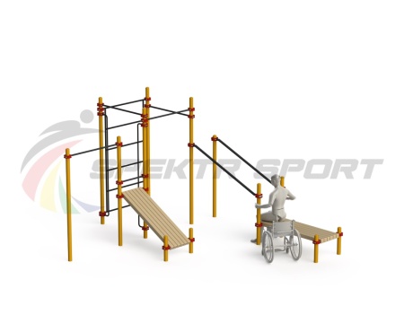 Купить Спортивный комплекс для инвалидов-колясочников WRK-D20_76mm в Асине 
